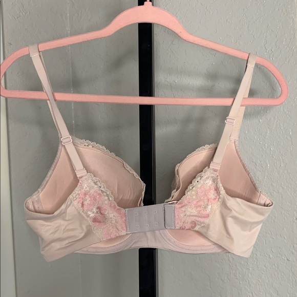Victoria secret lined demi intimate floral lace bra 34DD - Picture 2 of 7